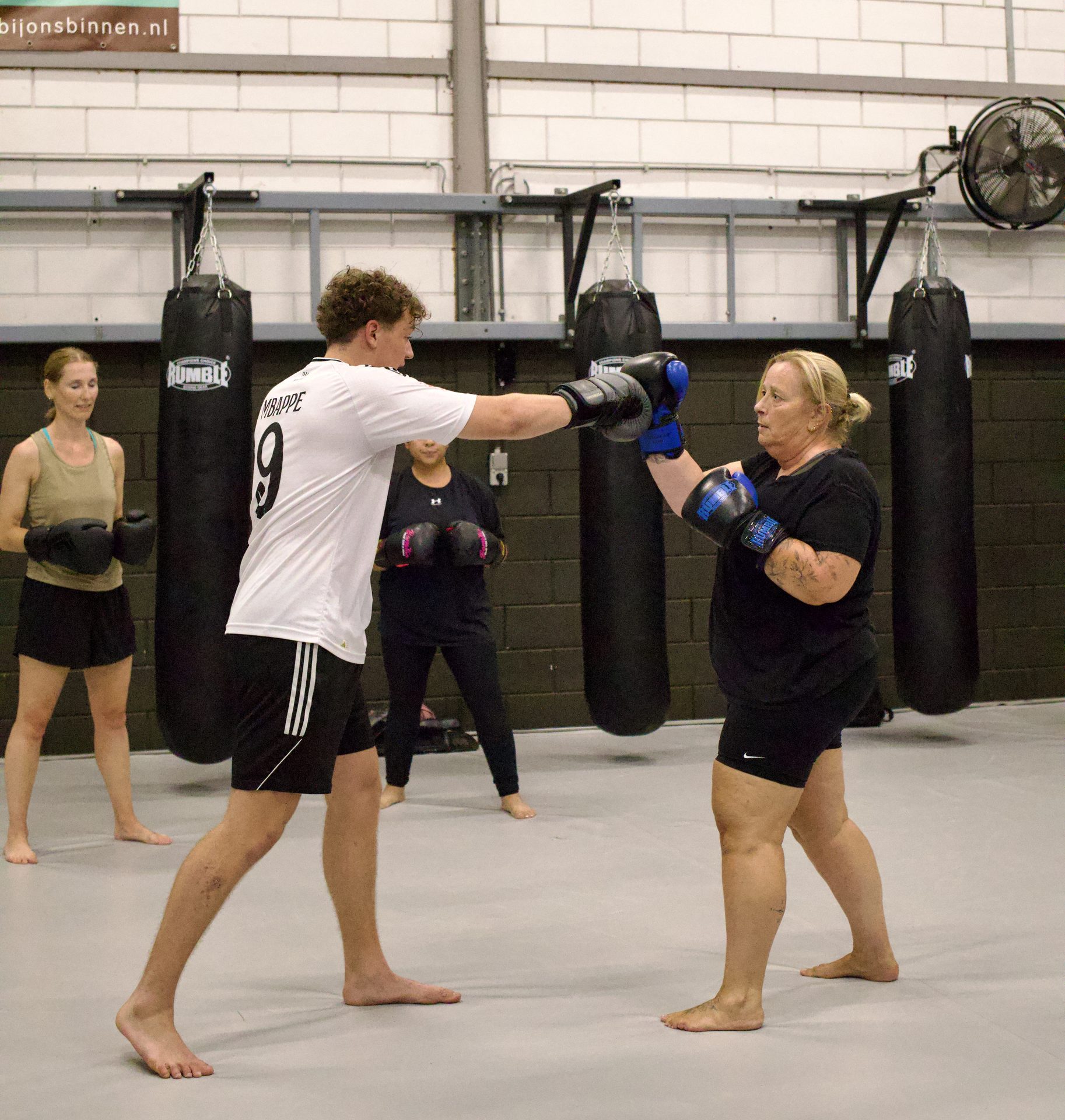 Padtraining bij boksen